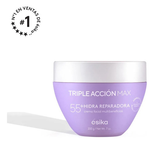 Crema Triple Acción Max - Hidra Reparadora 55+ 200g - Ésika