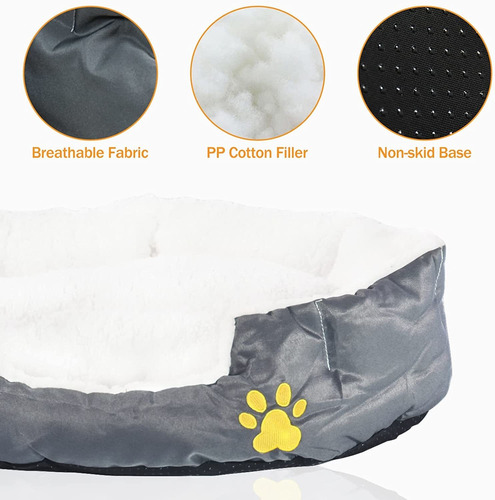 Pawstory Cama Para Perros Medianos, Cama Para Gatos De Inter