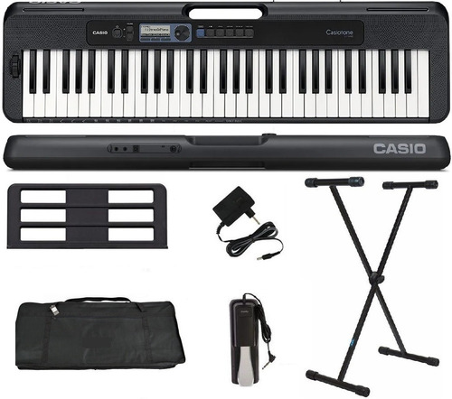 Teclado Casio Casiotone 61 Teclas Ct-s300 Suporte Capa Pedal