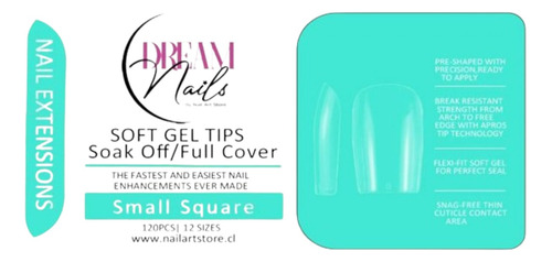 Tips Soft Gel - Small Square - Dream Nails (120pcs)
