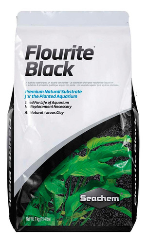 Sustrato Para Acuarios Plantados Seachem Flourite Black 7 Kg