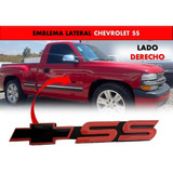 Emblema Lateral Chevrolet Ss Rojo Con Negro Derecho