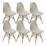 6 Piezas Eames Elástico Jacquard Fundas For Sillas Kits 01 .