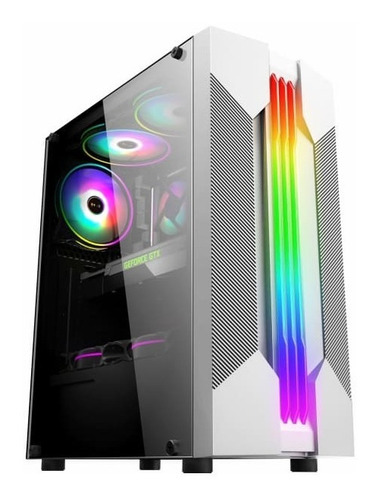 Gabinete Gamer K-mex Bifrost Cg-w1a9 Painel Led Rgb S/ Fan