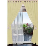 Cortinas Dobles, 4 Paños Con Agarraderas