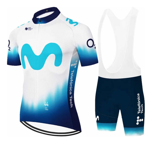 Uniforme Conjunto Ciclismo Mtb Ruta Movistar Short Y Jersey