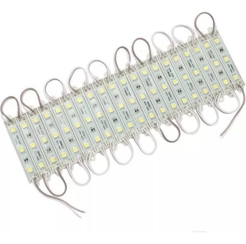 Kit X 10 Modulo 3 Led Piraña Blanco,rojo,amarillo,azul,verde