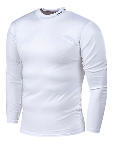 Camiseta Termica Vairo Manga Larga Blanca Solo Deportes