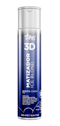 Matizador Magic Color Ice 300ml -cinza- Para Cabelo Grisalho