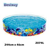 Piscina De 2000 Litros Redonda Estruturada Da Bestway