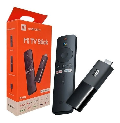 Mi Tv Stick 2ª Geração Xiaomi Controle De Voz Full Hd 8gb 1gb Ram Cor Preto