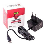 Fuente Poder Raspberry Pi Usb C Original Color Negro