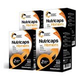 Kit 04 Nutricaps Homem Vitaminico 60 Capsulas Maxinutri