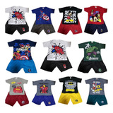 Kit 6 Peças De Roupa Infantil Masculino Menino Atacado Verão