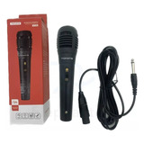 Microfone Dinamico C/ Fio 2,5mts P10 P/ Caixa De Som Mt-1010