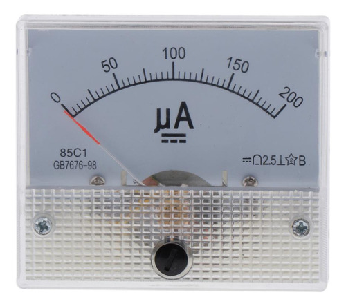 Medidor De Panel De Corriente Analógico 0-200ua