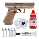 Glock 19x Gen 5 Coyote Co2 Pistola 4.5mm .177 Blowback Xtr C