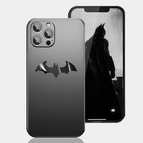 Funda Ultradelgada De Batman Negra Mate Para iPhone 11/12pro