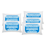 Kit 5 Enchimentos Para Travesseiros 70x50cm Anti Alergica