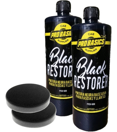 Duo Black Restorer 1 Litro + 2 Esponjas + Envio Gratis