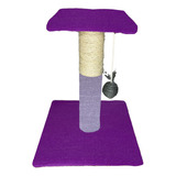 Rascador Poste Para Gato Plataforma Gimnasio Morado