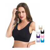 Paquete De Brasier Push Up Color Sujetador Sin Varillas 7pcs