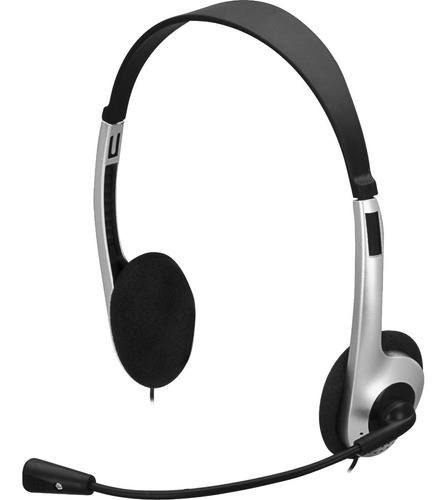 Fone Headset Multimídia Hbl-101 Prata/preto