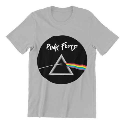 Polera Unisex Pink Floyd Musica Circulo Estampado Algodon