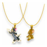 Collar De Tom Y Jerry Doble Collar Esmaltado