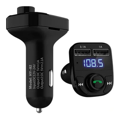 Transmisor Bluetooth Fm Dual Usb Manos Libres V4.1 Carro Mic