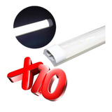 Pack 10 Regletas Tubo Led 9w 60 Cm Con Accesoriostransparent