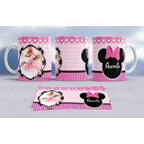 Kit Diseños Plantillas Tazas Bautismo Minnie Sublimación M2