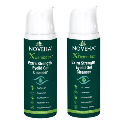 Gel Limpiador Para Párpados Noveha Demodex Extra Strength 50