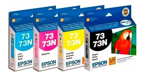 Pack Epson 73n Negro Y Colores