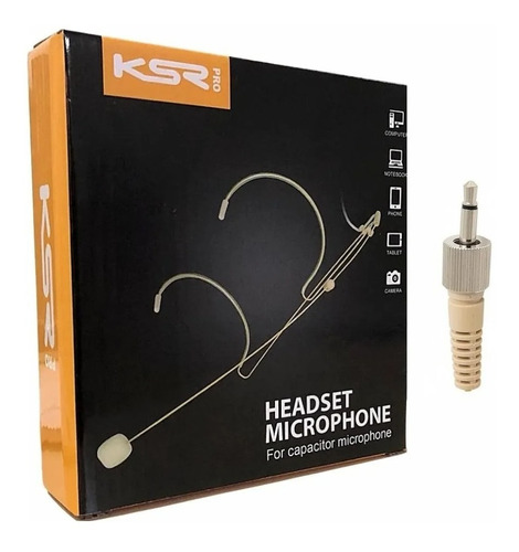 Microfone Headset Profissional Karsect Ht3a Bege