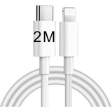 Cable De Carga Rápida Tipo C Para iPhone iPad 2 Metros 20 W