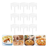 200pcs Pizza Saver Stand De Plástico Blanco Trípode Fijación