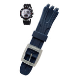Correa-18mm Generica Reloj Swatch Suik-400-404 Misterchrono