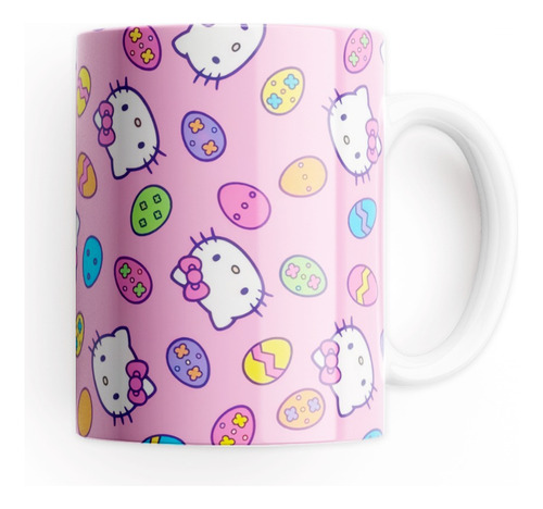Tazón Taza Personalizada Fondo Hello Kitty Pascua