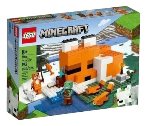 Lego Minecraft El Refugio Del Zorro 193 Piezas - 21178