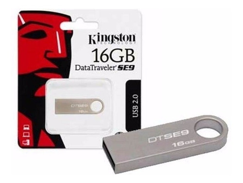 Memoria Usb 16gb Kingstong Plateada 1 Año Garantia