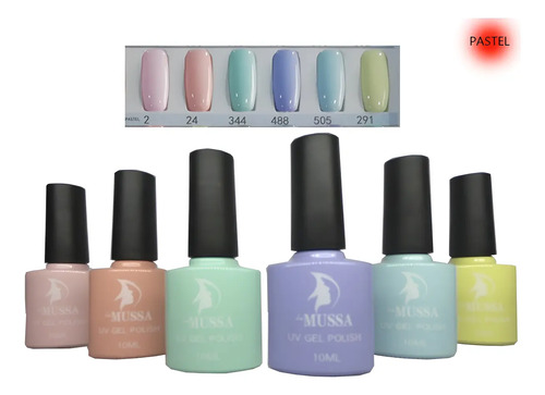 Kit Gel Gama 6pz+ Lampara Led 9w Rosa+ Base+ Top+aceite+lima