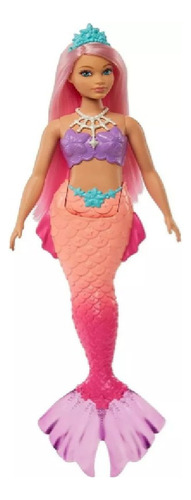 Muñeca Barbie Dreamtopia Sirena Pelo Rosa Original Mattel 