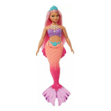 Muñeca Barbie Dreamtopia Sirena Pelo Rosa Original Mattel 