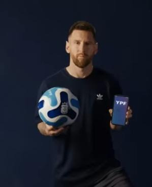 Pelota Fútbol Messi adidas Coleccion Ypf, En 2 Colores.