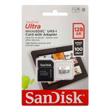 Tarjeta Sandisk Ultra De 128 Gb Microsdxc Uhs-i Con Adaptado