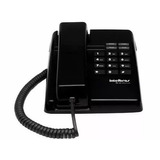 2x Telefone Intelbras Com Fio Tc50 Premium Preto Funções Flash, Mudo, Rediscar E Pausa E Modo Pabx