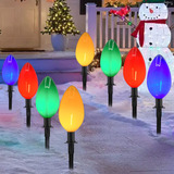 Luces De Navidad Jumbo C9 Decoraciones Para Césped Al Aire.
