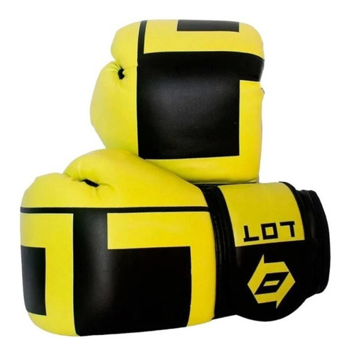 Guantes De Boxeo Amarillo Con Negro Lot Sportfitnes