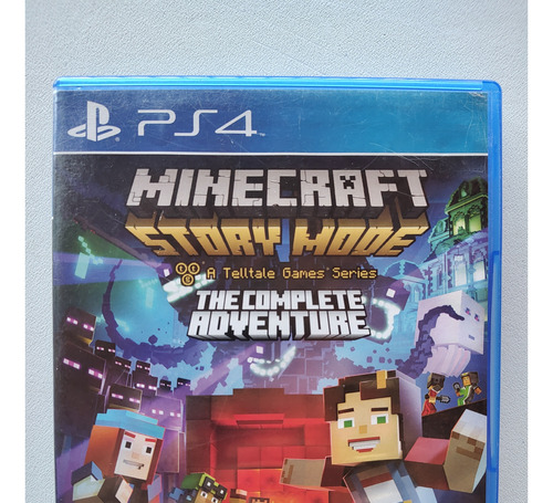 Minecraft Story Mode Ps4 Jogo Raro Mídia Física Seminovo +nf